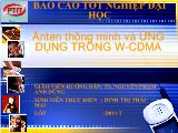 Ănten thông minh và ứng dụng trong WCDMA