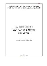 Bài giảng môn học: Lắp ráp và bảo trì máy vi tính