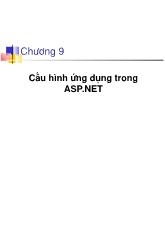 Chương 9: Cấu hình ứng dụng trong ASP.NET