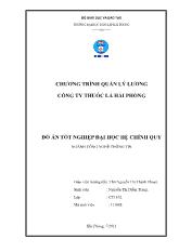 Chương trình quản lý lương công ty thuốc lá Hải Phòng