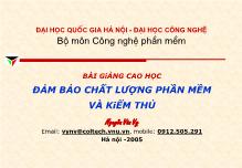 Đảm bảo chất lượng phần mềm và kiểm thử