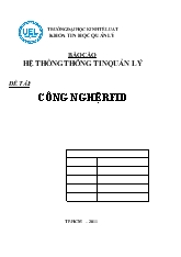 Đề tài Công nghệ rfid (radio frequency identification)