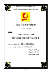 Đề tài Free transform (biến đổi hình ảnh tùy chỉnh)