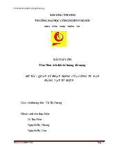 Đề tài Phân tích thiết kế hướng đối tượng uml - Quản lý hoạt động của công ty bán hàng vật tư điện