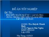 Đề tài Tìm hiểu ngôn ngữ VC++ 6.0 Và ứng dụng trong việc nén và giải nén tập tin văn bản