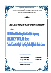 Đồ án Mô tả các chức năng của các dịch vụ mạng dns, dhcp, www, file server triển khai các dịch vụ này trên hệ điều hành linux