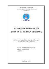 Đồ án Xây dựng chương trình quản lý bán xe máy