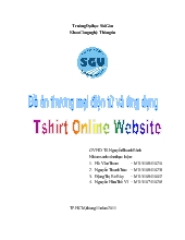 Đồ án Xây dựng hệ thống bán hàng trực tuyến Tshirt Online - Thương mại điện tử