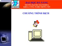 Giáo trình chương trình dịch