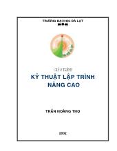 Giáo trình kĩ thuật lập trình nâng cao