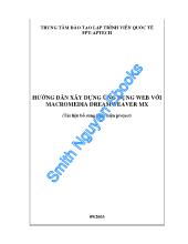 Hướng dẫn xây dựng ứng dụng web với macromedia dreamweaver mx