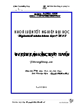 Khóa luận Website bán hàng trực tuyến (sử dụng Công nghệ ASP)