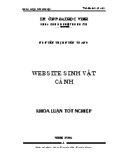 Khóa luận Xây dựng Website sinh vật cảnh