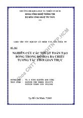 Luận văn Nghiên cứu các thuật toán tạo bóng trong đồ hoạ ba chiều tương tác thời gian thực