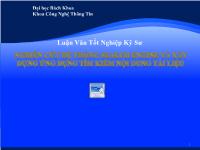 Luận văn Nghiên cứu hệ thống search engine và xây dựng ứng dụng tìm kiếm nội dung tài liệu