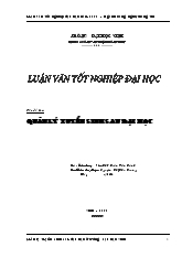 Luận văn Quản lý tuyển sinh sau đại học ở trường Đại học Vinh