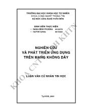 Nghiên cứu và phát triển ứng dụng trên mạng không dây