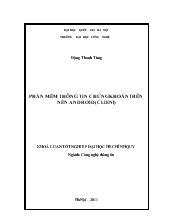 Phần mềm thông tin chứng khoán trên nền Android (Client)