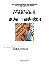 Phân tích thiết kế hệ thống thông tin quản lý nhà sách