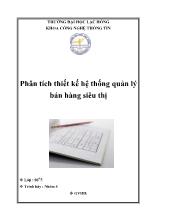 Phân tích và quản lý hệ thống bán hàng siêu thị