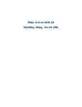 Phân tích và thiết kế hệ thống thông tin với uml