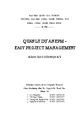 Quản lý dự án epm – easy project management