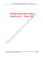 Tài liệu hướng dẫn sử dụng BackTrack 5 tiếng Việt