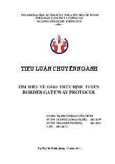 Tìm hiểu về giao thức định tuyến border gateway protocol