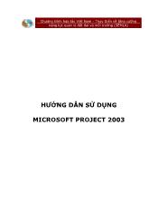 Ứng dụng MicrosoftProject 2003 trong quản lý dự án