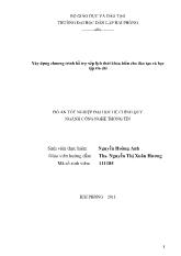 Xây dựng chương trình hỗ trợ xếp lịch thời khóa biểu cho đào tạo và học tập tín chỉ