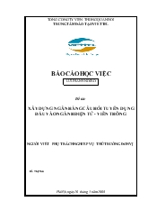 Xây dựng ngân hàng câu hỏi tuyển dụng đầu vào ngành điện tử - Viễn thông