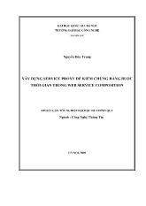 Xây dựng service proxy để kiểm chứng ràng buộc thời gian trong wed service composition