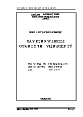 Xây dựng website quản lý thư viện điện tử