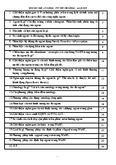 Đề cương môn phát triển phần mềm hướng agent