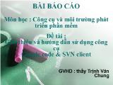 Đề tài Công cụ và môi trường phát triển phần mềm