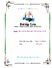 Đề tài Phát triển hệ thống quản lý học tập theo tín chỉ
