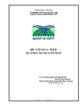 Đề tài Quảng cáo xe gắn máy JAVA