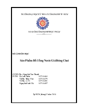 Đề tài Sản Phẩm Đồ Uống Nước Giá Đóng Chai