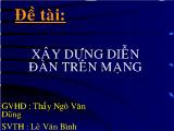 Đề tài Xây dựng diễn đàn trên mạng