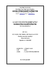 Đề tài Xây dựng hệ thống hỗ trợ giao tiếp trong doanh nghiệp