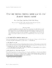 Hệ thống thông minh lai và các agent thông minh