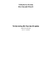 Hướng dẫn thực tập tốt nghiệp ngành tin học xây dựng