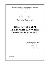 Ipsec và triển khai hệ thống ipsec/vpn trên windows server 2003