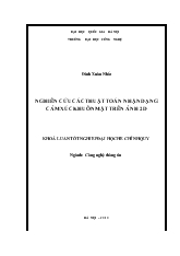Khóa luận Nghiên cứu các thuật toán nhận dạng cảm xúc khuôn mặt trên ảnh 2d