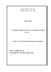 Khóa luận Ứng dụng relational interface cho java