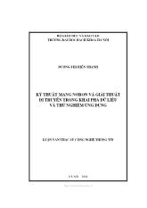 Luận văn Kỹ thuật mạng nơron và giải thuật di truyền trong khai phá dữ liệu và thử nghiệm ứng dụng