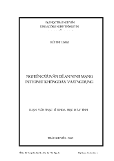 Luận văn Nghiên cứu vấn đề an ninh mạng internet không dây và ứng dụng
