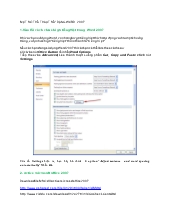 Một số thủ thuật của word 2007