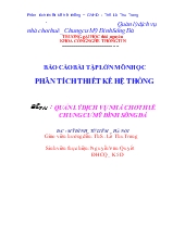 Phân tích thiết kế hệ thống - Quản lý dịch vụ nhà cho thuê chung cư Mỹ Đình Sông Đà
