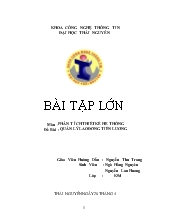 Phân tích thiết kế hệ thống - Quản lý lao động tiền lương